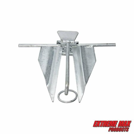 Extreme Max Extreme Max 3006.6515 BoatTector Galvanized Slip Ring Anchor - #13 / 6.5 lbs. 3006.6515